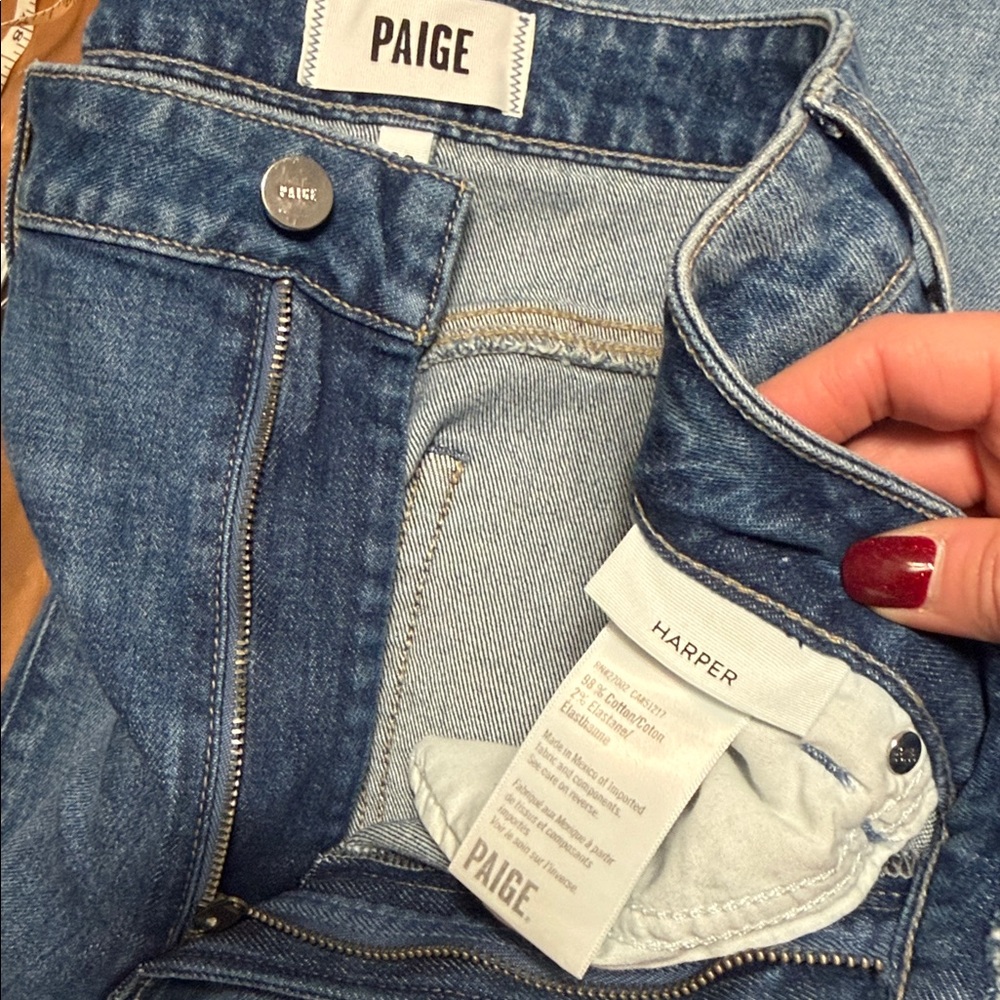 Paige Denim - Harper Wide Leg Size 30 In Timbre Wash - Picture 4 of 7